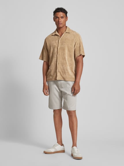 JACK & JONES Premium Freizeithemd mit Reverskragen Modell 'TERRY' Hellbraun 1