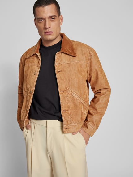 Marni Kurtka z kołnierzykiem typu kent Camel 3