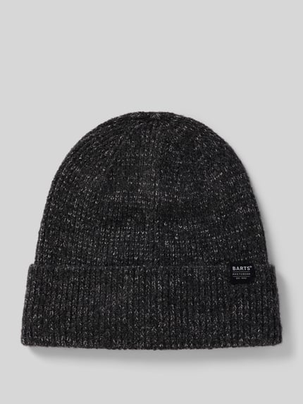 Barts Beanie met wol Model 'Willian' Antraciet gemêleerd - 1