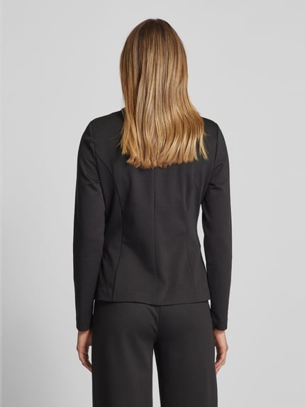 ICHI Slim fit blazer met paspelzakken, model 'KATE' Zwart - 5