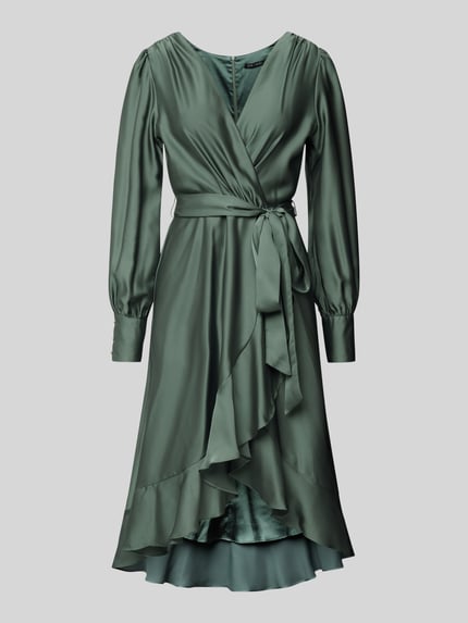 SWING Cocktailkleid mit Bindegürtel Gruen 2