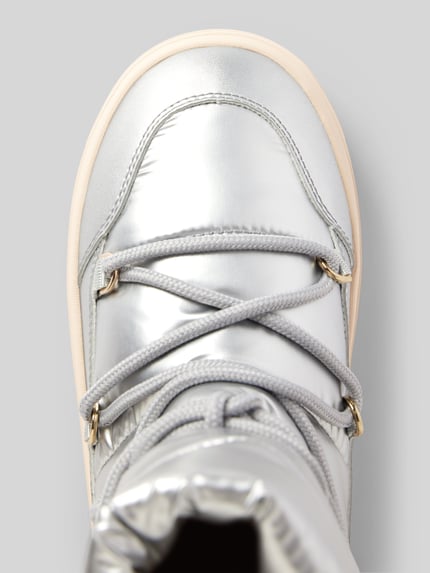 Tommy Hilfiger Veterlaarzen met labeldetail Zilver - 3