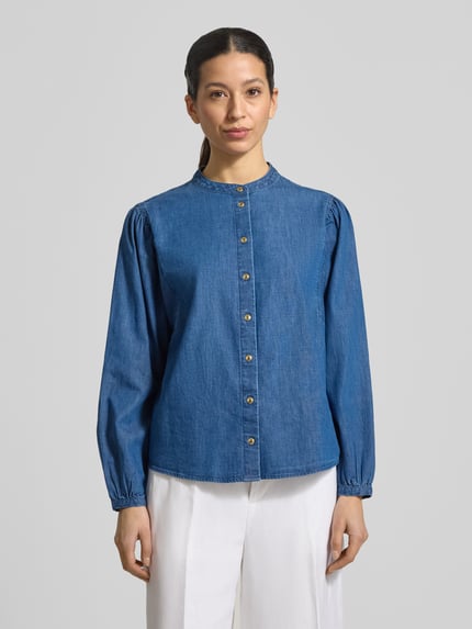 Brax Regular fit blouse in denimlook Model 'Valeria' Donkerblauw - 4