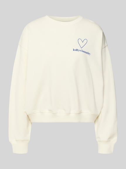 LOLLYS LAUNDRY Sweatshirt mit Label-Print Modell 'Sydney' Royal 2