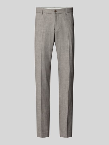 Spodnie garniturowe w kroju regular fit z domieszką wiskozy Shop The Look MANNEQUINE