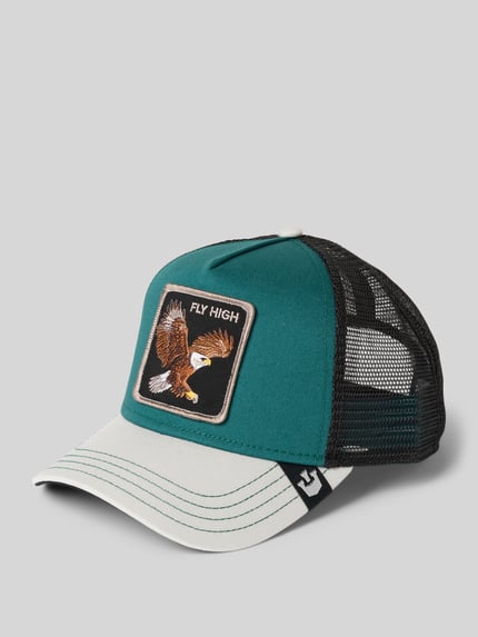 GOORIN BROS. Czapka z daszkiem i naszywką z motywem model ‘Eagle Fan’ Ciemnozielony 1