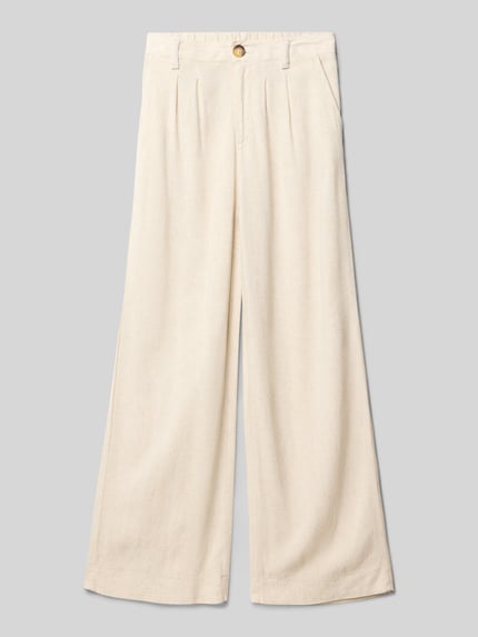 Blue Effect Regular fit broek met steekzakken Ecru - 1