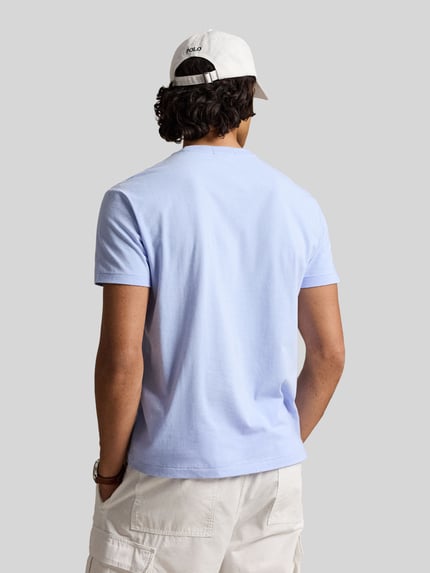 Polo Ralph Lauren relaxed fit T-shirt van puur katoen met gestikt logo Lichtblauw - 5