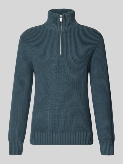 MCNEAL Strickpullover mit Troyer-Kragen Anthrazit 2