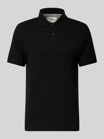 s.Oliver RED LABEL Regular Fit Poloshirt aus reiner Baumwolle Black 2