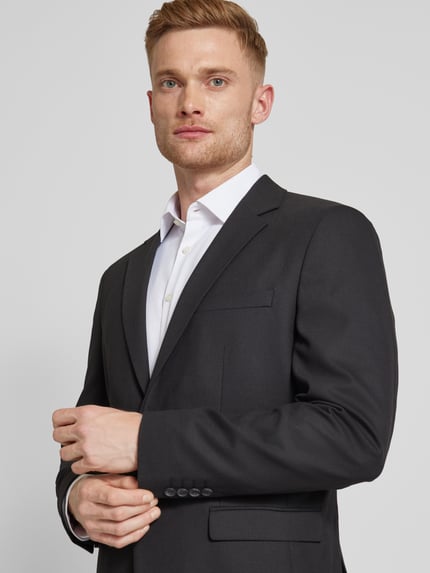 Selected Slim Fit Sakko mit Woll-Anteil Modell 'SLIM-NEIL' Black 3