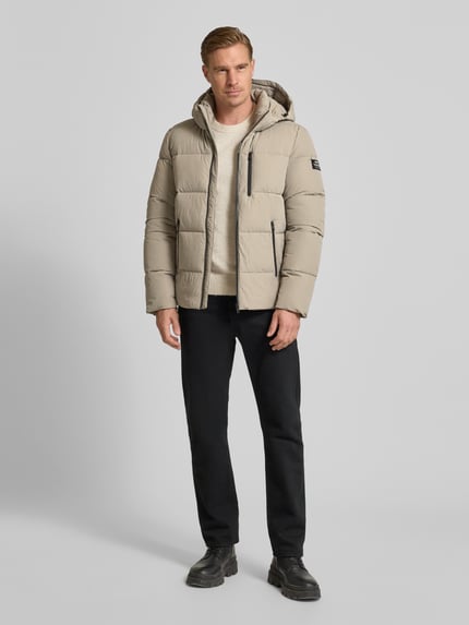 ECOALF Steppjacke mit Reißverschlusstaschen Modell 'BAZON' Sand 1