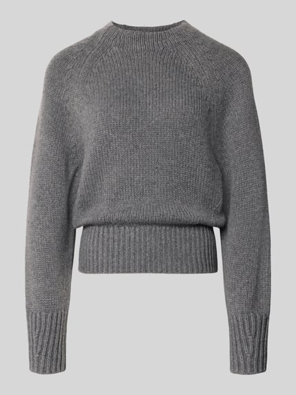 Produktfoto, grijze regular fit pullover met wol en kasjmier model 'Kusi' van JOOP! Dames pullover