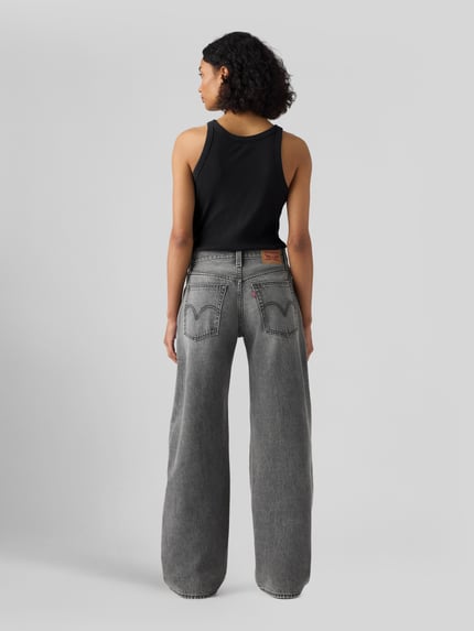 Levi's® Regular Fit Baggy Jeans mit High Waist Anthrazit 5