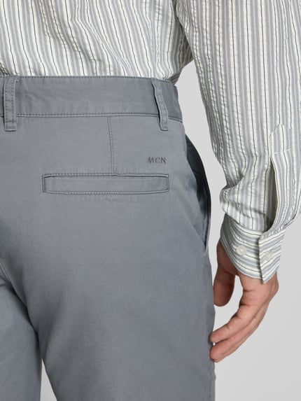 MCNEAL Slim Fit Bermudas mit Eingrifftaschen Mittelgrau 3