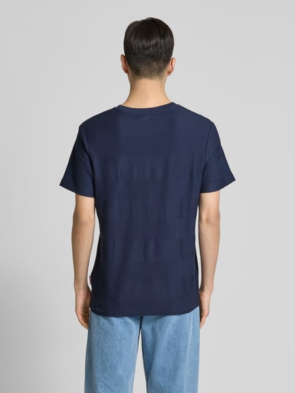 JOOP! JEANS T-Shirt mit Strukturmuster Modell 'Ismet' Marine 5