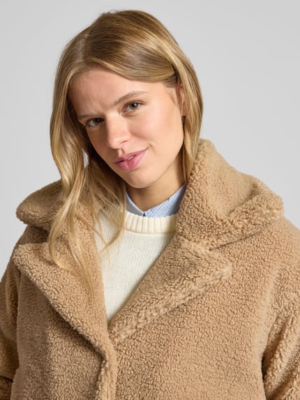 NOISY MAY® Kort jack van teddybont, model 'NATI' Camel - 3