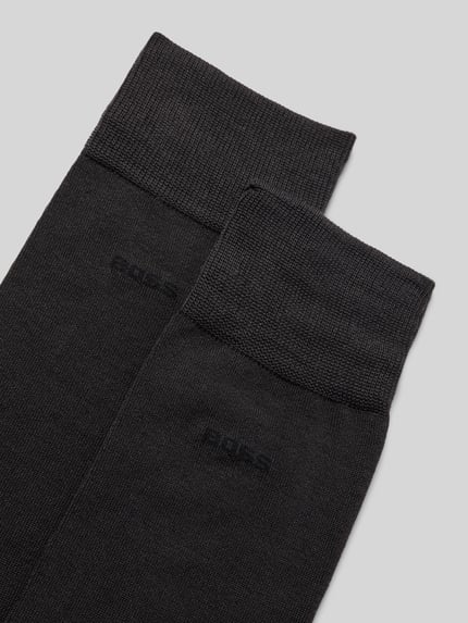 BOSS Socken aus Baumwoll-Mix im 2er-Pack Anthrazit 2