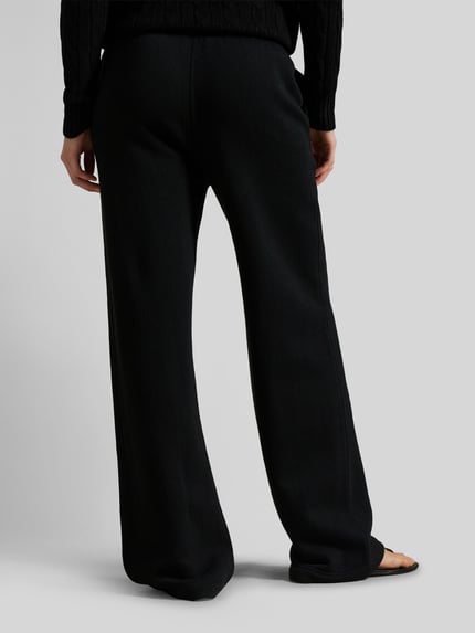 Polo Ralph Lauren Wide Leg Sweathose aus Baumwoll-Mix mit Logo-Stitching Black 5