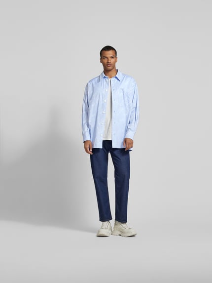 Kenzo Vrijetijdsoverhemd met all-over labelprint Blauw - 1