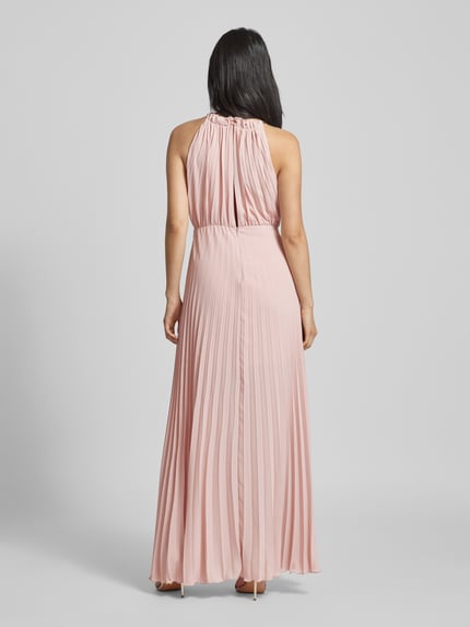 Liu Jo Black Abendkleid mit Plisseefalten Rosa 5