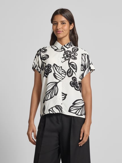 Jake*s Studio Woman Relaxed Fit Bluse mit Kappärmeln Offwhite 4