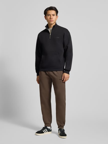 PEGADOR Sweatpants mit elastischem Bund Dunkelbraun 1