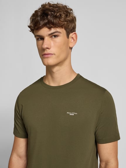 Marc O'Polo DENIM Regular Fit T-Shirt aus reiner Baumwolle Oliv 3
