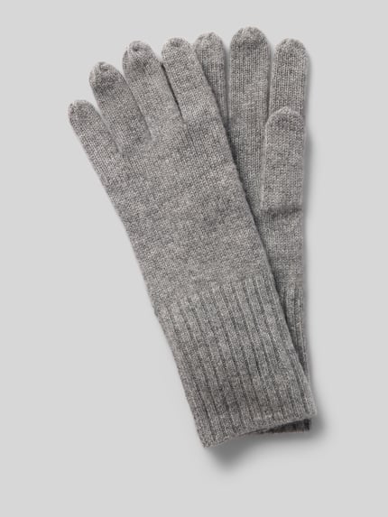 Seeberger Handschuhe aus reinem Kaschmir Hellgrau 1