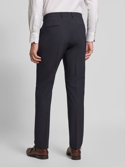 BOSS Slim fit pantalon van scheerwolmix, model 'H-GIO-MM-C-NF' Marineblauw - 5