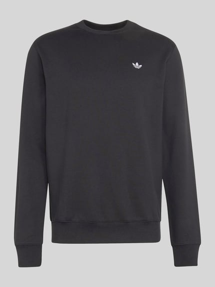 adidas Originals Bluza o kroju regular fit z mieszanki bawełny z wyhaftowanym logo Czarny 2