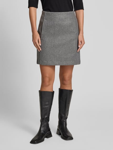 VERO MODA Minirok met steekzakken opzij, model 'FORTUNEALLISON' Middengrijs - 4