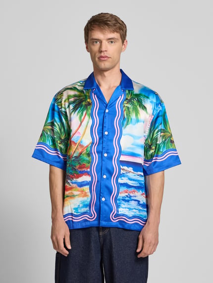 REVIEW X MATW Vrijetijdsoverhemd met knoopsluiting Blauw - 4