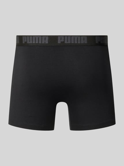 PUMA Slim Fit Boxershorts aus Baumwoll-Mix im 2er-Pack Modell 'EVERDAY' BLACK 3