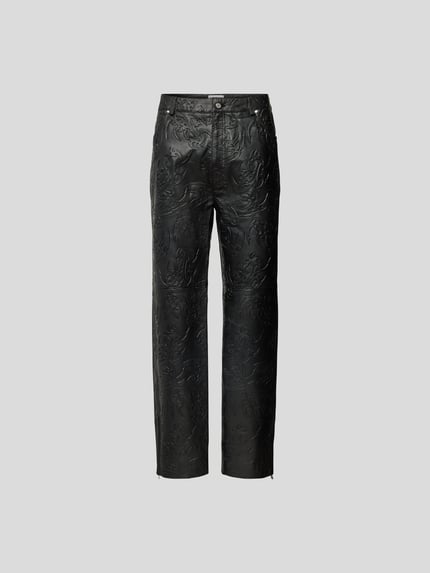 HAN Kjobenhavn Leren broek van echt lamsleer Zwart - 2