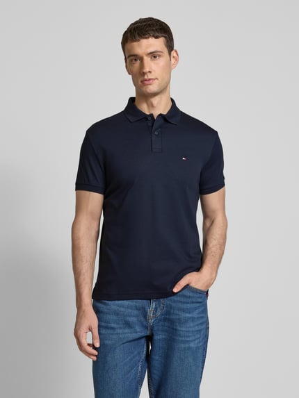 Tommy Hilfiger Koszulka polo o kroju regular fit z wyhaftowanym logo Granatowy 4