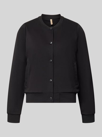 Soyaconcept kardigan rozpinany o kroju regular fit z dodatkiem wiskozy model 'SC-DANIELA 11' Czarny 2