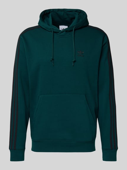 adidas Originals Regular fit hoodie met logostitching Donkergroen - 2