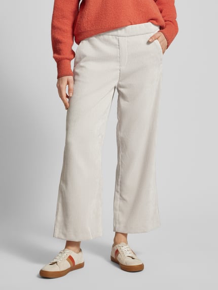 MAC Korte culotte van corduroy Offwhite - 4