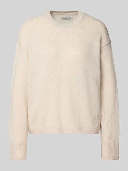 Marc O'Polo Loose Fit Strickpullover aus Schurwoll-Mix Offwhite 2