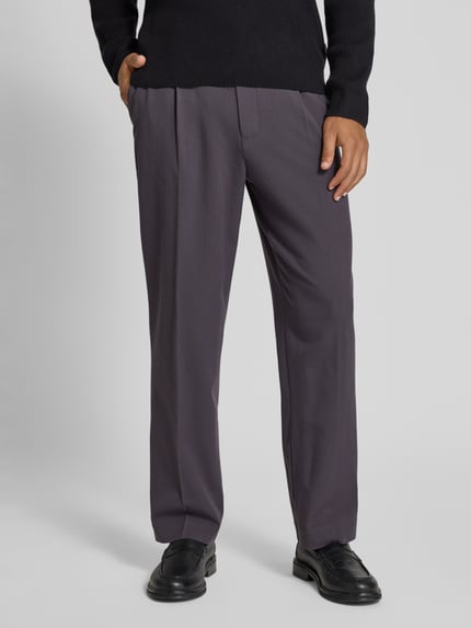 MCNEAL Wide Fit Stoffhose mit Bügelfalten Mittelgrau 4