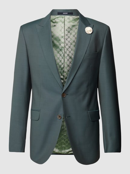 JOOP! COLLECTION 2-knoops colbert van scheerwol, model 'Hawker' Groen - 2