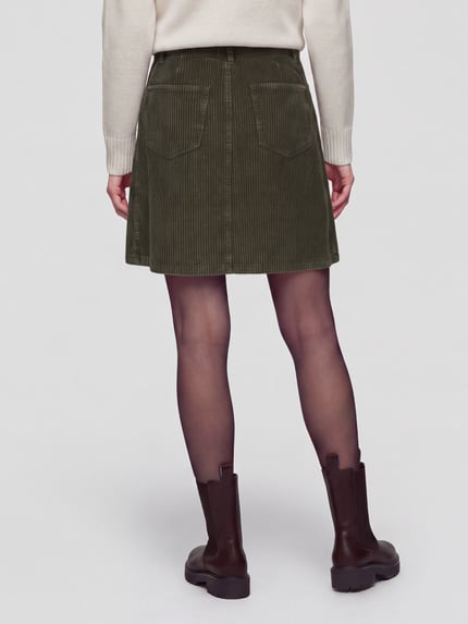 s.Oliver RED LABEL Minirock mit Cordstruktur Khaki 5