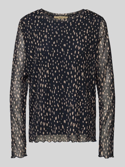 Smith and Soul Longsleeve aus Mesh mit Rundhalsausschnitt Dunkelblau 2