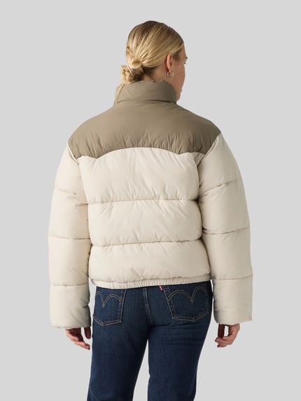Levi's® Regular Fit Steppjacke mit Logo-Detail Modell 'PALMER' Ecru 5