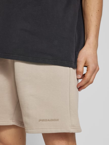 PEGADOR Sweatshorts mit Label-Detail Beige 3