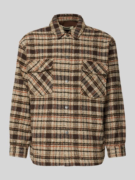 WOODBIRD Oversized Hemdjacke mit Kentkragen Modell 'Buck' Hellbraun 2