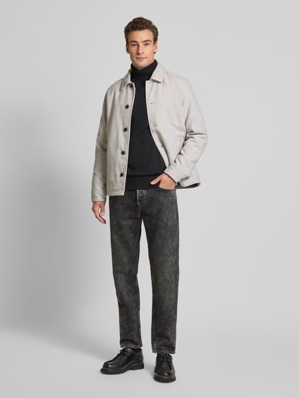 JACK & JONES Premium Regular fit overhemdjack met kentkraag, model 'CARTER' Offwhite - 1