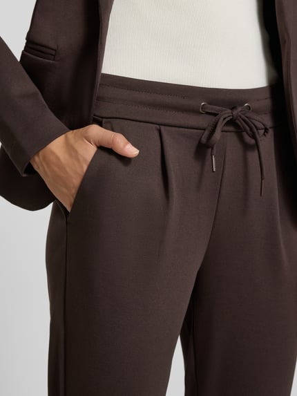 ICHI Sweatpants mit elastischem Bund Modell 'KATE' Dunkelbraun 3