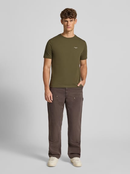 Marc O'Polo DENIM Regular Fit T-Shirt aus reiner Baumwolle Oliv 1